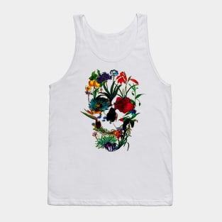 Flowers Skull Floral Skull Flower Sugar Skull Tank Top